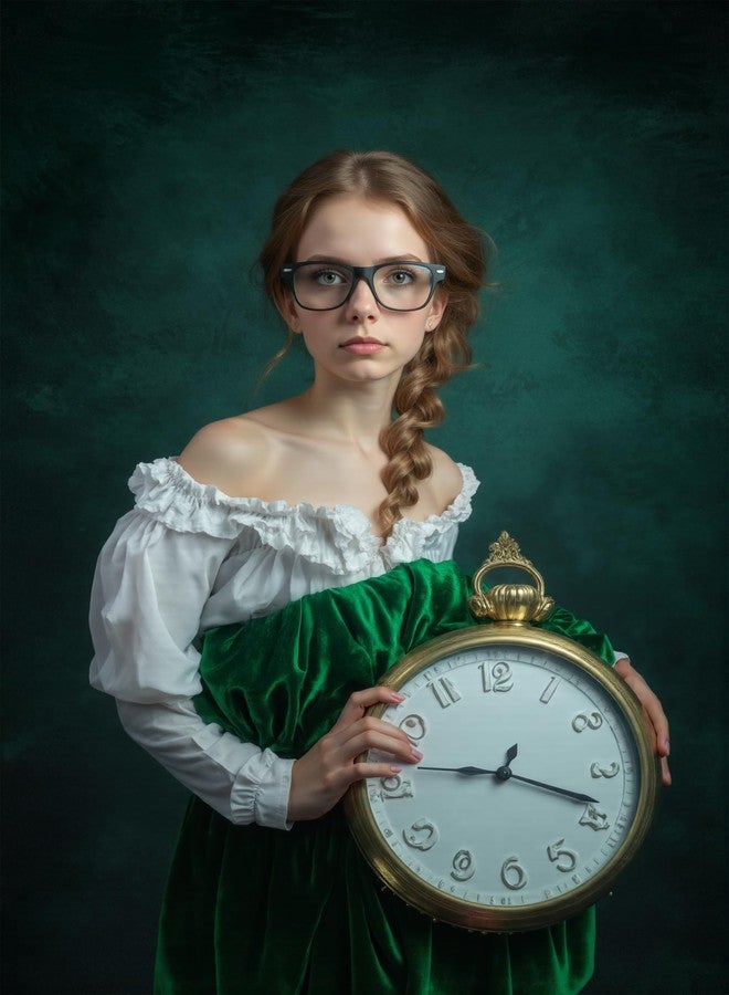 كيت خلفية تصوير كيت الخضراء المجردة مقاس 5 × 7 قدم، خلفية ذات نسيج أخضر داكن للصور الشخصية، دعائم استوديو الصور - Image 3